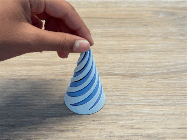 Impossible Passthrough Spiral Fidget