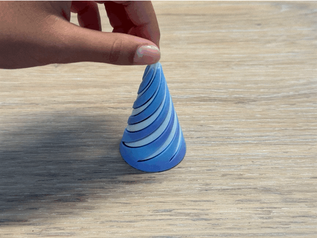 Impossible Passthrough Spiral Fidget